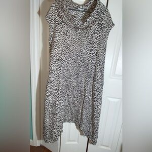 Bryn Walker Atticus Cowl Jumpsuit Convertible Dress L 100% Linen Lagenlook  AA11